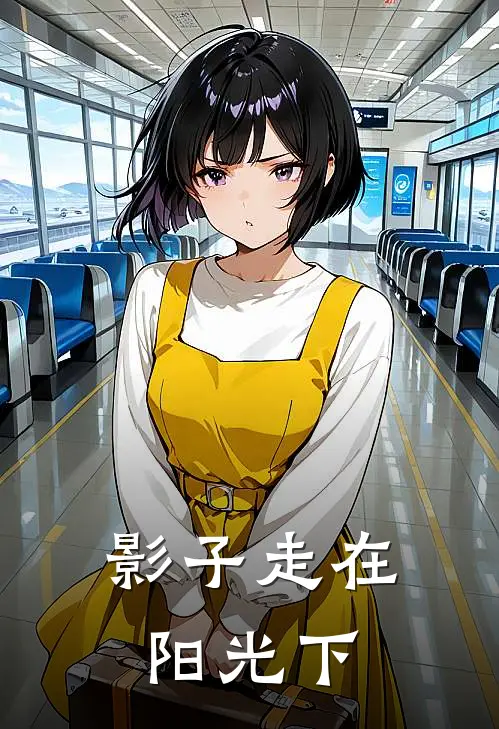 影子走在阳光下